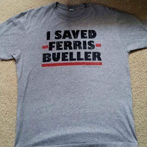 Ferris Beuller shirt. Poly/cotton blend. Size Men's L.